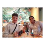 Picture of one of our 'Buddies' and volunteer enjoying their recent crafternoon